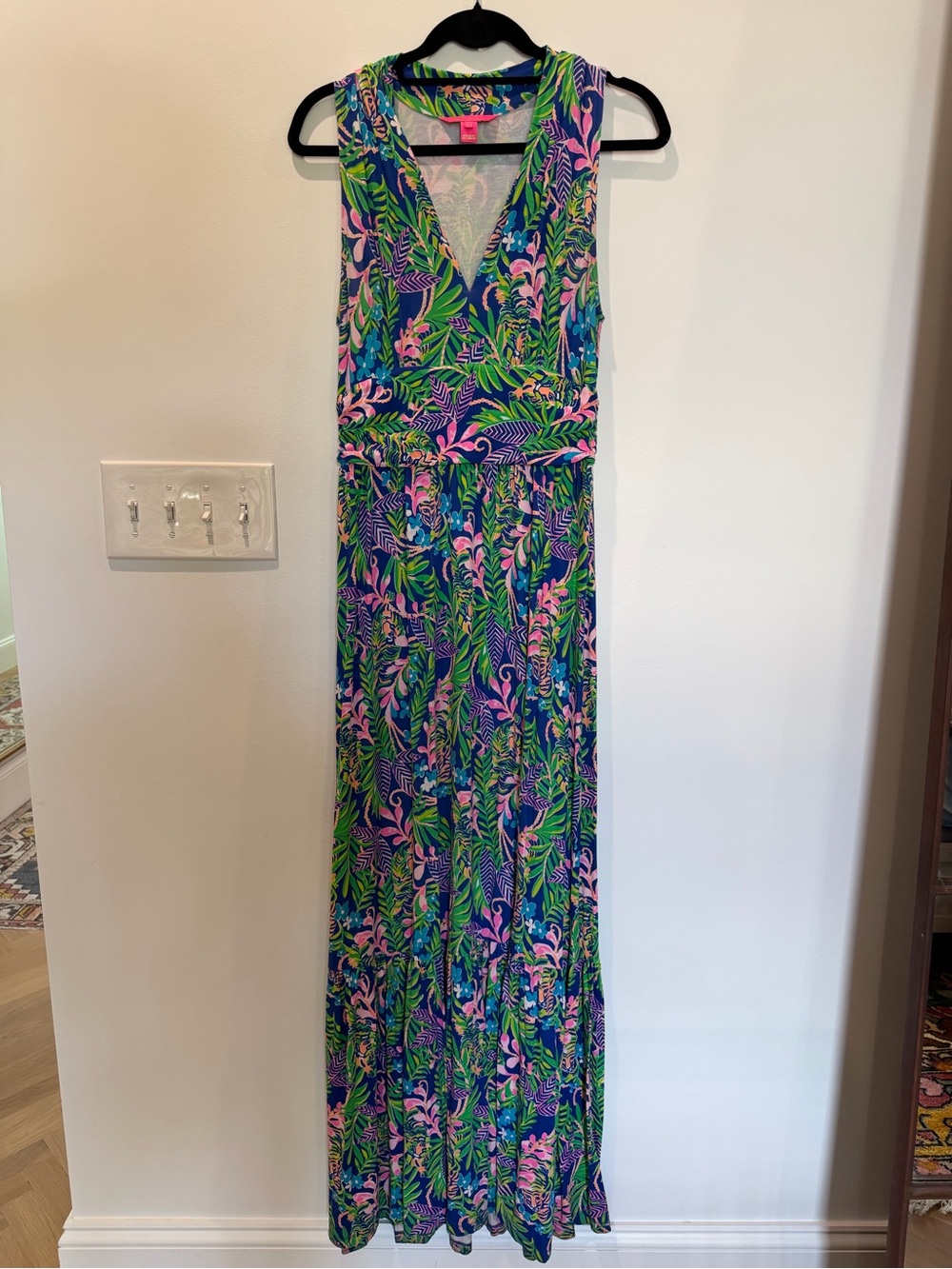Lilly Pulitzer Pearce Maxi Borealis Blue How You Like Me Prowl - Picture 2 of 5